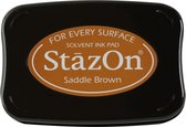 SZ-43 - StaZon Ink Saddle Brown - sneldrogend inktkussen bruin
