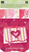 K&Company valentine Die Cut card making pad