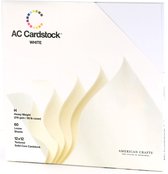 AC Cardstock – Stevig kaartpapier – 30, 5 x 30,5 cm – 60 vellen- Wit
