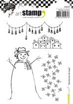 Carabelle cling stamp A6 bonhomme de neige