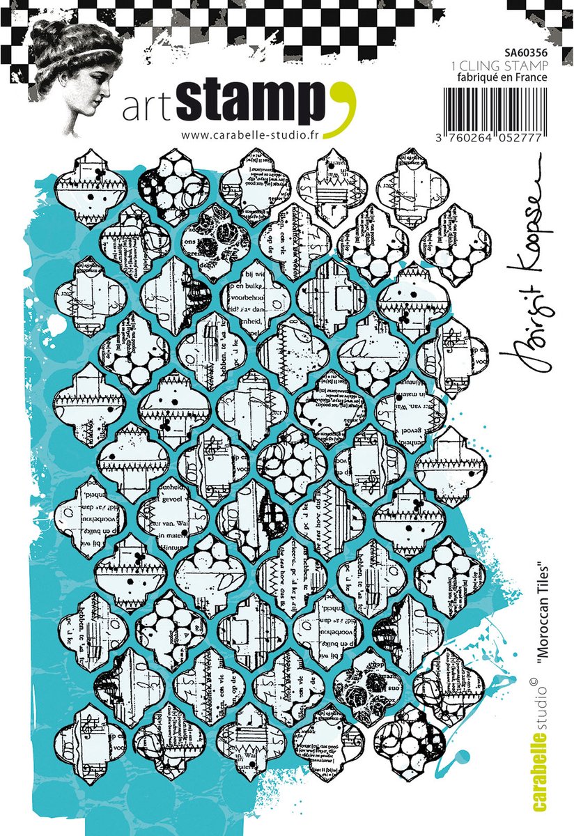 Carabelle Studio Cling stamp - A6 moroccan tiles