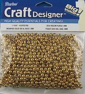 Parels goud 5 mm rond 1000 stParels goud 5 mm rond 1000 st