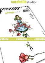 Carabelle Studio Cling stamp - A6 jeune fille aux fleurs