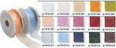 Ribbon Four Seasons met draad 40mm 25m zalm