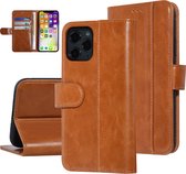 UNIQ Accessory iPhone 11 Pro Booktype hoesje Zachte huid - Pasjeshouder 3 pasjes - Donker Bruin