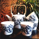 Luxe - Theepot - Compleet - Thee set - Theepot met filter - 4 Bijpassende - Theeglazen - Mok - Theeglas - Thee ei - Theezeef - Cadeaupakket - Thee cadeau - Kerstcadeau - Kerstpakke