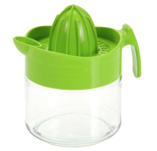 Citroenpers 300 ml - Citruspers - Limoenpers - Citrus knijper - Glazen opvangbak - Citroen zuur - Citroenpers Handmatig - Groen van Merkloos — afbeelding 3