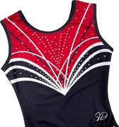 Sparkle&Dream Turnpakje Gympakje Chrissy Bordeaux - INT | maat 110 - 116 - Voor Turnen en Gymnastiek