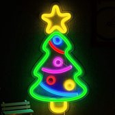 Retro Neon Verlichting – Kerstboom – Multicolor – Unieke Kerstversiering