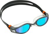 Aquasphere Kaiman EXO - Zwembril - Volwassenen - Blue Titanium Mirrored Lens - Grijs/Transparant