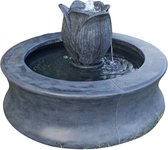waterornament/fontein hardsteencomposiet tulp