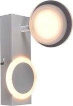 Brilliant lamp, Meriza LED wandspot wit, 1x LED geïntegreerd, 10W LED geïntegreerd, (1200lm, 3000K), draaibare kop