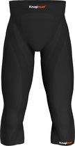 Knapman Zoned Compression 3/4 Pants 45% Zwart | 3/4 Compressiebroek - Compressie Leggings voor Heren | Maat XL