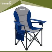 Skandika Relax Comfort Campingstoel -  Campingstoel opvouwbaar - Kampeerstoel - Comfortabele klapstoel met drinkhouder en koelvak, tot max. 160 kg, opvouwbaar, lichtgewicht | Vouwstoel voor k