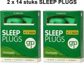 Sleep Plugs - 2 x 14 stuks - Oordopjes - 14 paar -  Ruisonderdrukking - Slaap Oordoppen - Dempt Snurkgeluid - Voor Een Goede Nachtrust