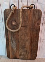 Snijplank industrieel oud hout 40 cm - robuust