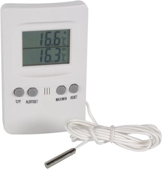 onder stimuleren Verbazingwekkend Digitale Binnen-/ buitenthermometer | Met display | °C of °F | bol.com