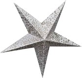 étoile de Noël de luxe - champagne avec paillettes - 45 cm - éclairage inclus - commerce équitable