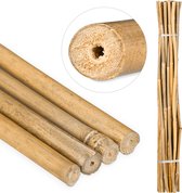 Relaxdays 25x bamboestokken - tonkinstokken - bamboestok - set - decoratie - 120 cm