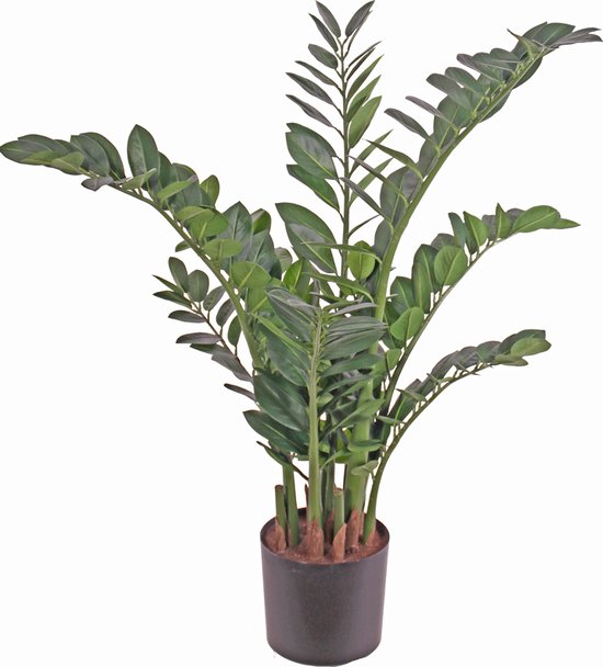 Emerald palm - Zamioculcas - zamiifolia - kunstplant - 9 stelen - 213 bladeren - Ø 85 cm - h. 110 cm