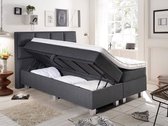 Boxspring bed opslag tweepersoons - antraciet - Grande Storage