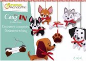 Aveneu Mandarine - Creatieve doos - Mini Couz'In dogs - hang decoraties honden - kerstboom - paasboom