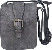 Crossbody - telefoontas 100% vegan Mandoline grijs