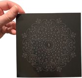 5 kaarten met envelop | Patroonkaart stippen evt. op nummer | dot painting | dotten