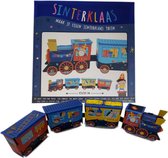 Maak je eigen Sinterklaas trein - knutselen - creatief - stoomlocomotief - bouwpakket - Sint en Piet - 5 December - Schoencadeau - Kind - Jongens - Meisjes