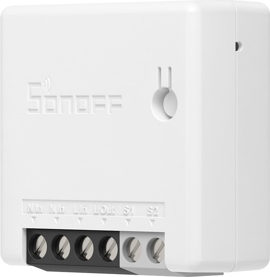 Sonoff - Zigbee ZBMINI - 2 Pack - Smart Mini Switch - Inbouwschakelaar - Compatibele tweeweg slimme schakelaar - Draadloze Slimme Schakelaar - Werkt met Amazon Alexa, Google Assistant en Nest