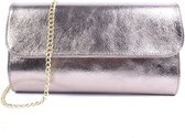 Giuliano | Party Bag | Schoudertas | Clutch | Metallic | Leer | Brons