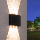 Applique LED HOFTRONIC ™ Dimmable Zwart - 6 Watt - Tulsa - 3000K - Lumineuse double face - IP54 Etanche