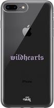 xoxo Wildhearts case voor iPhone 7/8 Plus - Wildhearts Purple - xoxo Wildhearts Transparant Case