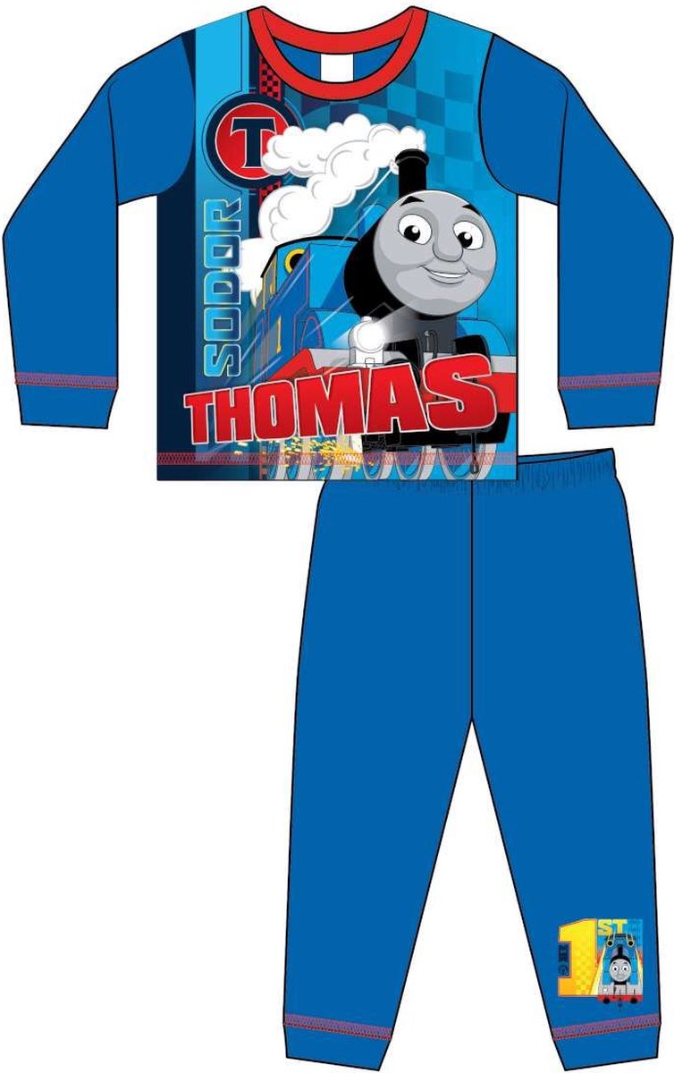 Thomas de Trein pyjama - maat 92 - Thomas pyjamaset - blauw