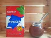 Yerba Mate Set - Met Originele kalebas + 500Gram Taragui Traditional + Bombilla