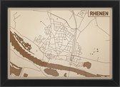 Decoratief Beeld - Houten Van Rhenen - Hout - Bekroned - Bruin - 21 X 30 Cm