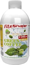 Fit&Shape L-carnitine 2200mg (500ml) Green Coffee/Groene Koffie (met extra Vitamine C) vloeibaar (20doseringen/met maatdop)  liquid
