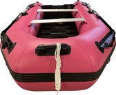 AQUAPARX professionele rubberboot 330PRO MKIII Roze – opblaasboot voor 5 personen met 450kg draagvermogen – veilig, stabiel en snel vaarklaar – geschikt voor iedere weersomstandigh