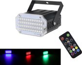 Dakta® LED Discolamp | met Afstandsbediening | RGB | 48 LED | Verlichting | Disco Lamp / Licht | Stroboscoop