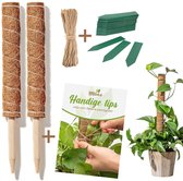 Mitoka Mosstok voor Planten 2x60cm met Ebook - Stapelbaar - Plantenstok - Plantensteun