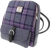 Glen Appin Harris Tweed Rugzak Naver Paars - Made in Scotland