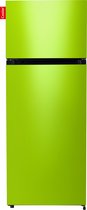 COOLER MEDIUM-FLGRE Combi Top Koelkast, F, 164+41l, Light Green Gloss Front