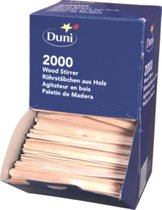 Duni Bestek - Roerstaafjes - Dispenser DS2000 - Wegwerp roerstokjes