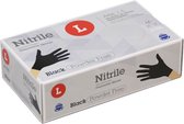 Nitrile handschoenen - Maat L - Zwart - Wegwerp (Latex vrij)