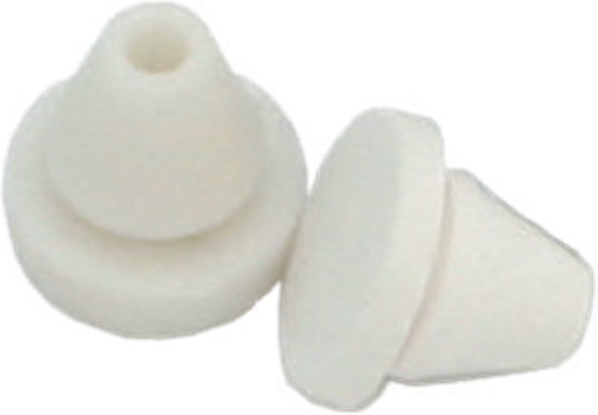 Mauer Deurbuffer kozijn - 3,5mm - rubber - zuiver wit (Per 100 stuks)