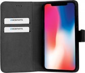 Apple iPhone X/10 Hoesje - Mobiparts - Premium Wallet Serie - Kunstlederen Bookcase / 2in1 Case - Zwart - Hoesje Geschikt Voor Apple iPhone X/10