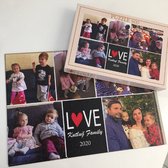 Fotopuzzel 500 stukjes met jouw foto, Puzzel familiecadeau voor de feestdagen, Valentijn Cadeautje Voor haar/hem