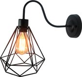 OHNO Woonaccessoires Lamp Atlas - Wandlamp, Woondecoratie, Verlichting, Home Decoratie, industriele lamp, industrieel - Zwart