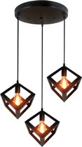 OHNO Woonaccessoires Lamp Avery - Hanglamp, Woondecoratie, Verlichting, Home Decoratie, industriele lamp, industrieel - Zwart
