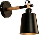 OHNO Woonaccessoires Lamp Auriga - Wandlamp, Woondecoratie, Verlichting, Home Decoratie, industriele lamp, industrieel - Zwart